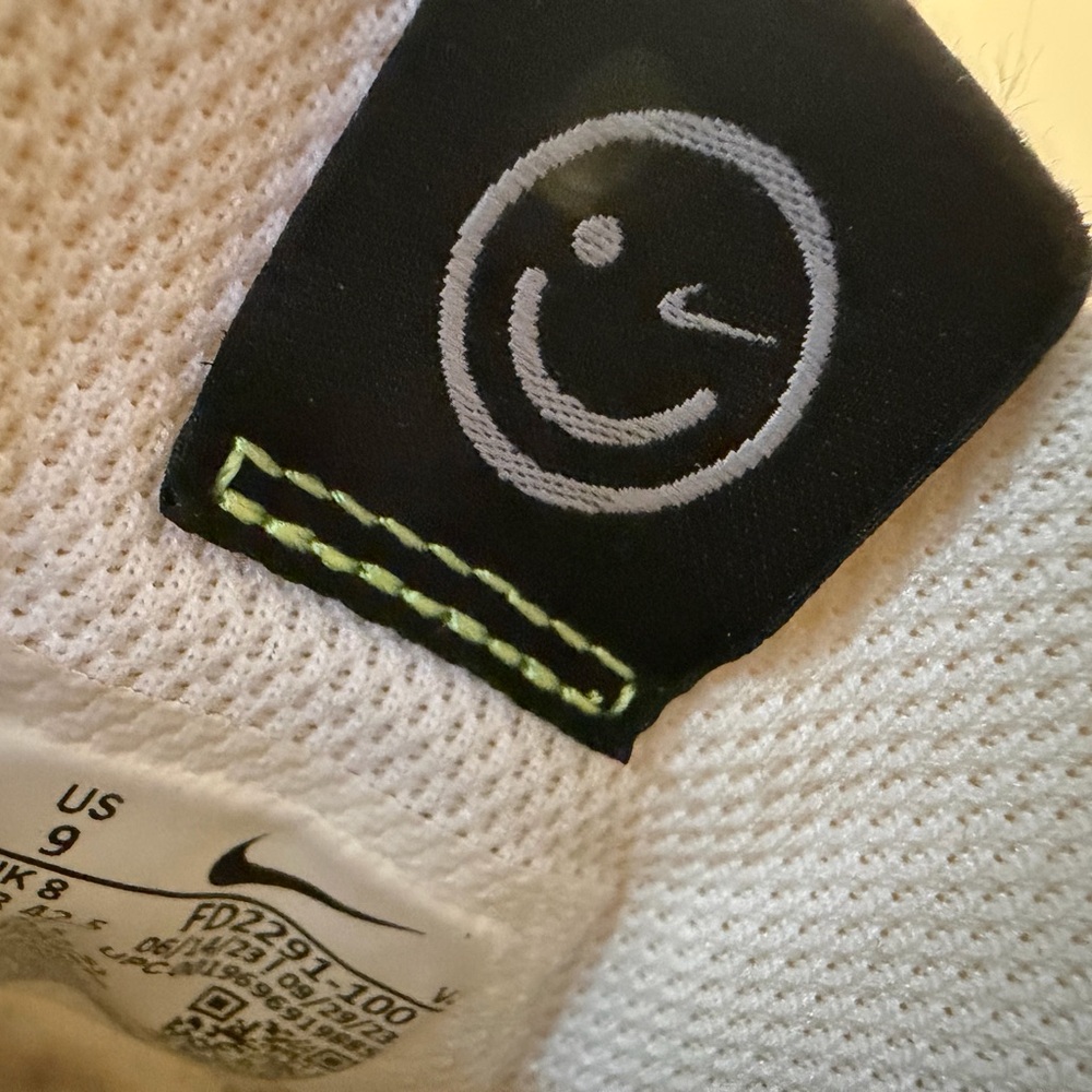 Nike White and Neon Green Athletic Shoes - Picture 6 of 6